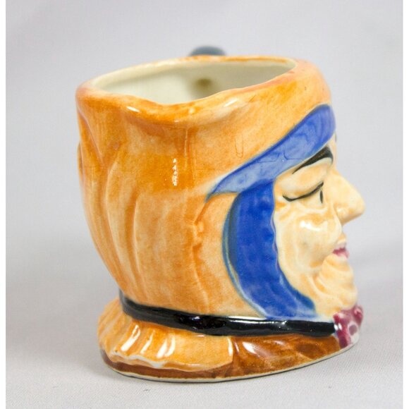 Vintage Ceramic Tiny Toby Style Miniature Character Mug Japan - Picture 2 of 5